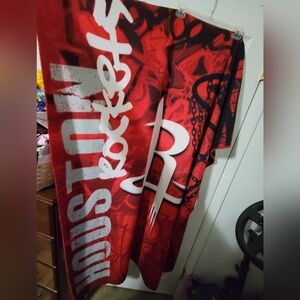 Houston Rockets 48x60 Throw Blanket Fleece The Northwest Company Red And Black